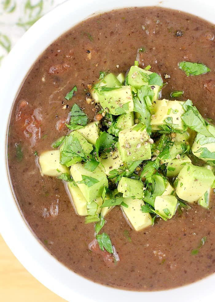 Secret Ingredient Black Bean Soup