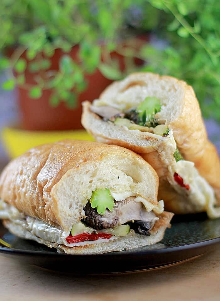 Spicy Grilled Veggie Hoagies