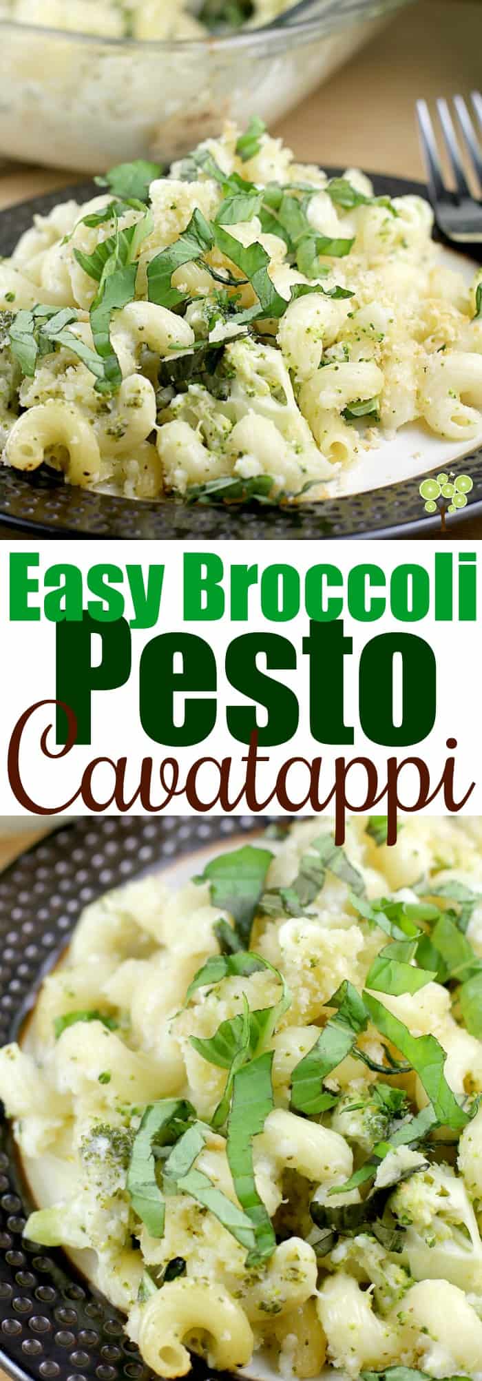 Easy Broccoli Pesto Cavatappi #GetCheesy AD