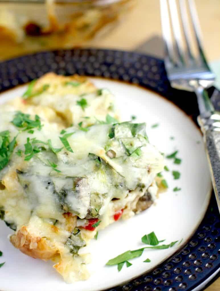 Christmas Croissant Breakfast Casserole