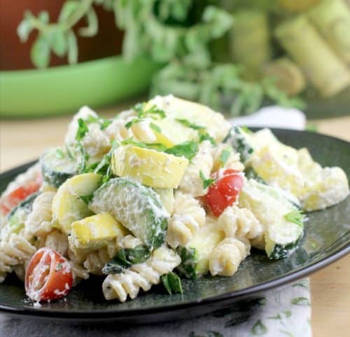 Creamy Vegan Vegetable Primavera
