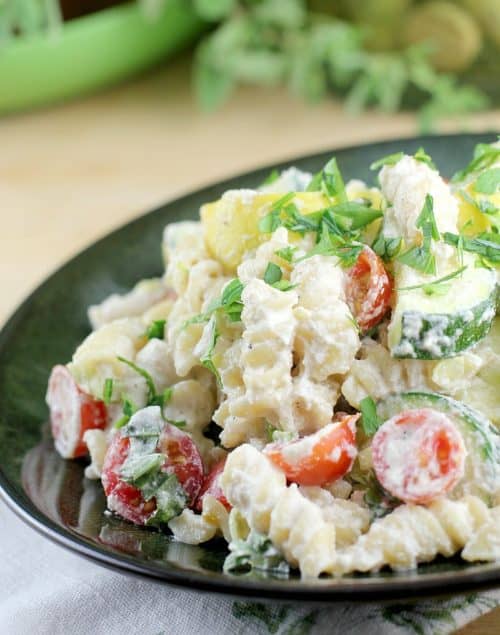 Creamy Vegan Vegetable Primavera
