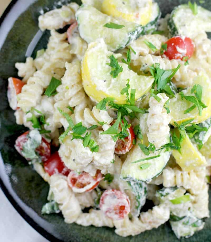 Creamy Vegan Vegetable Primavera