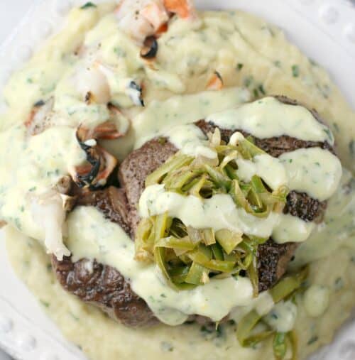 Msg 4 21+ Valentine's Surf and Turf Filet Mignon and Lobster #MyTFMValentine #TheFreshMarket #ad