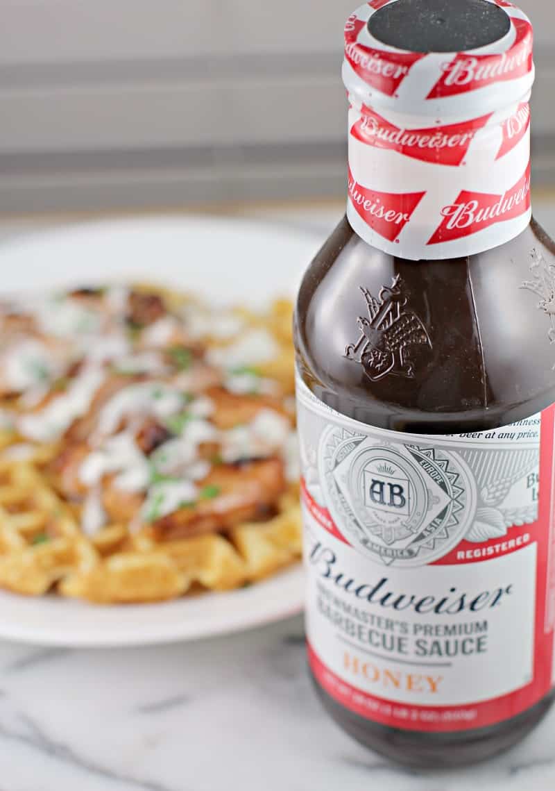 Honey Beer BBQ Chicken and Waffles