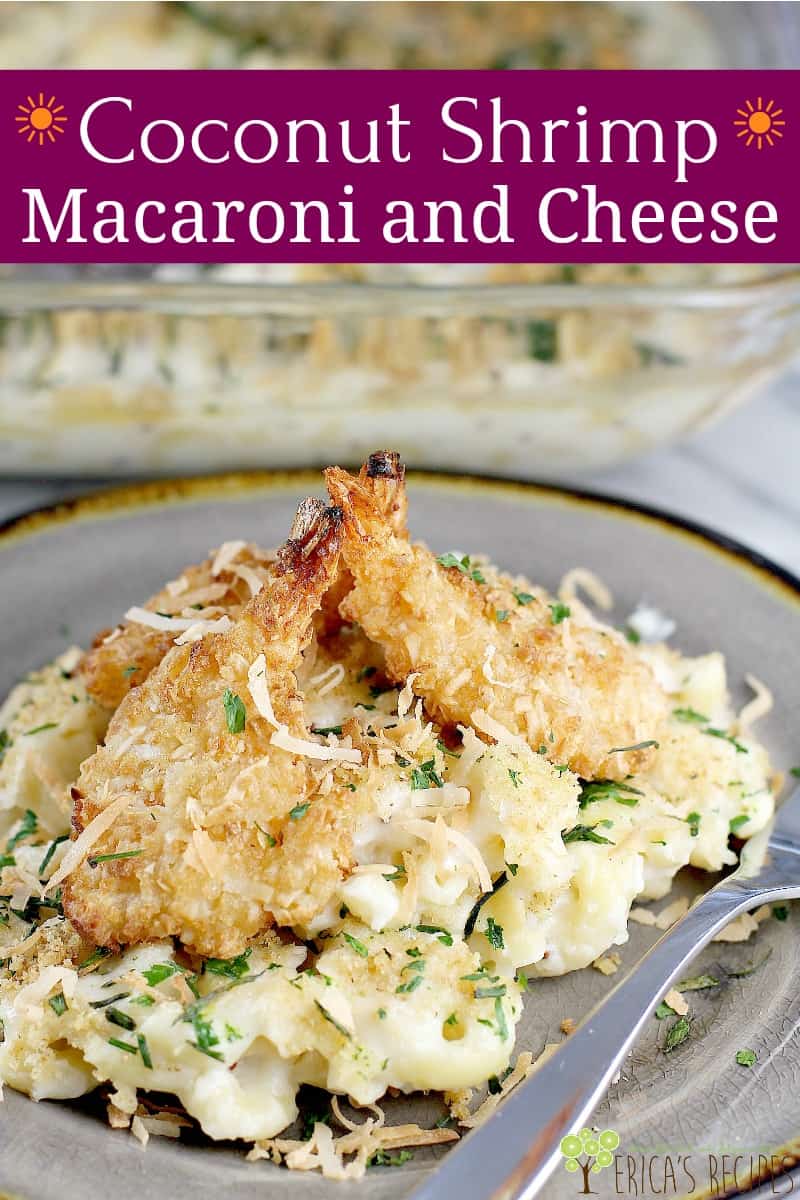 Coconut Shrimp Macaroni and Cheese