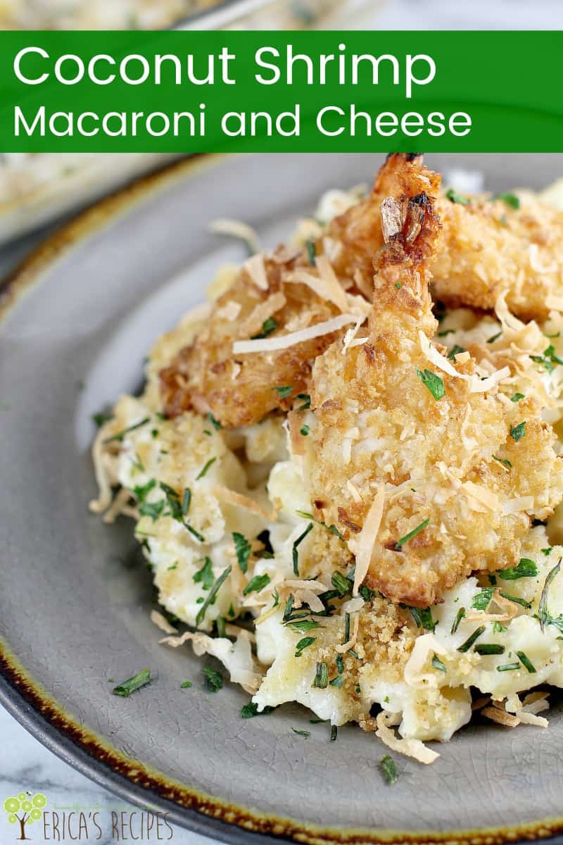 Coconut Shrimp Macaroni and Cheese