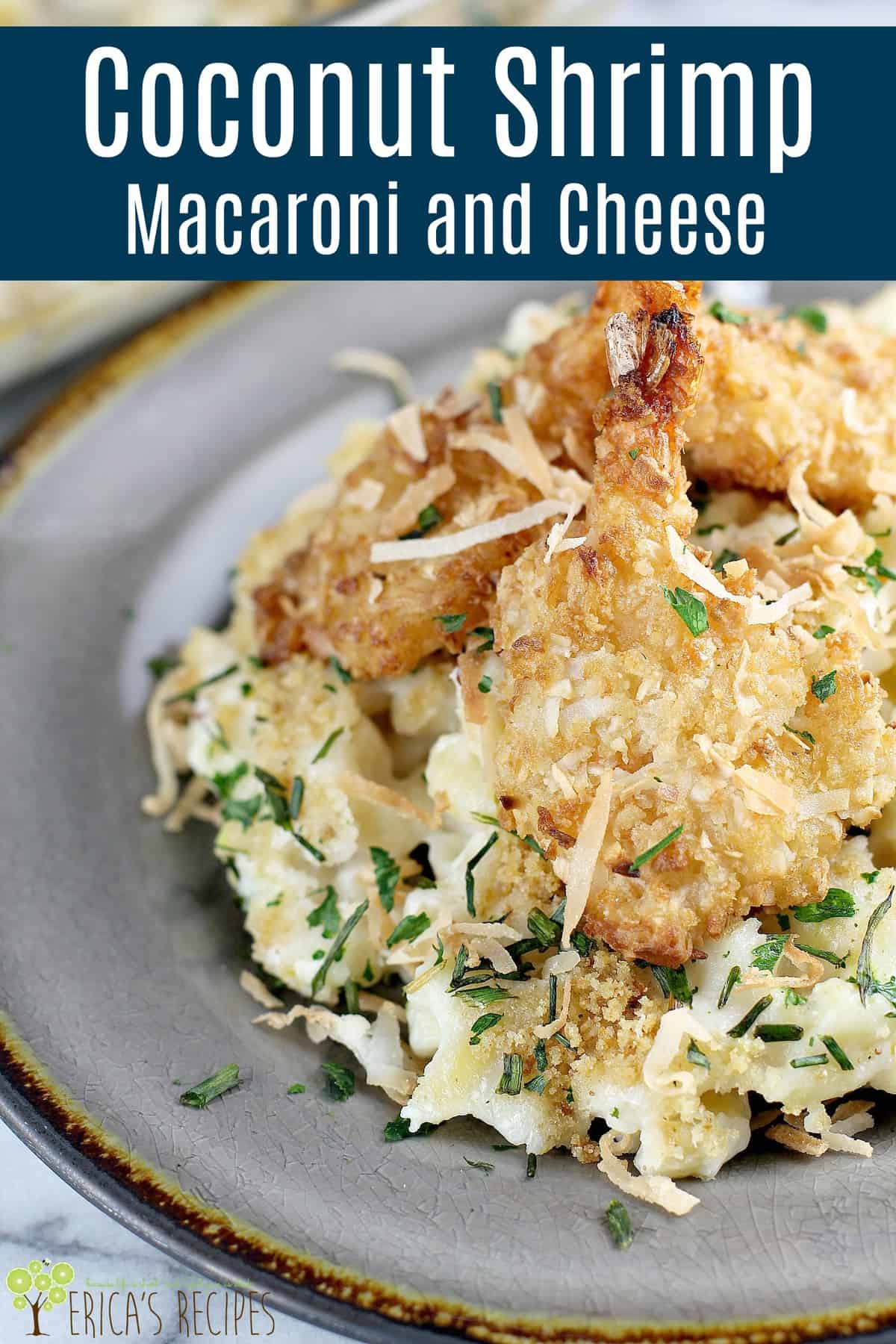 Coconut Shrimp Macaroni and Cheese