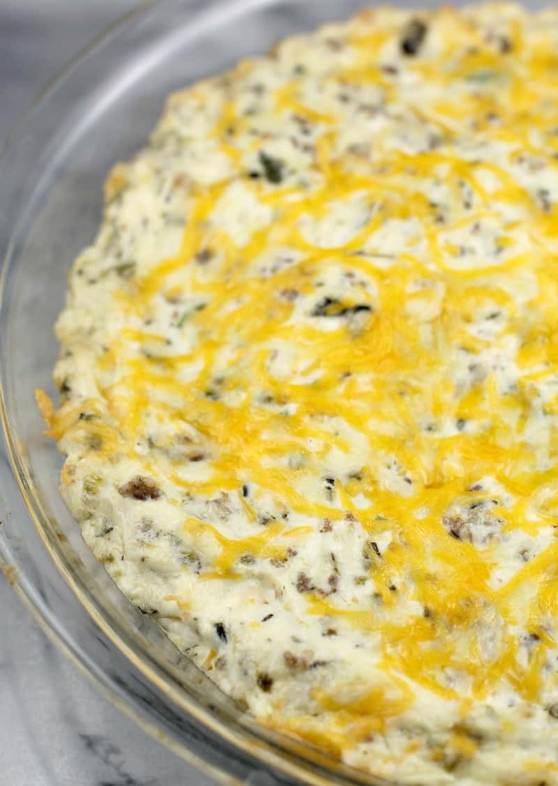 Roasted Poblano and Sausage Dip
