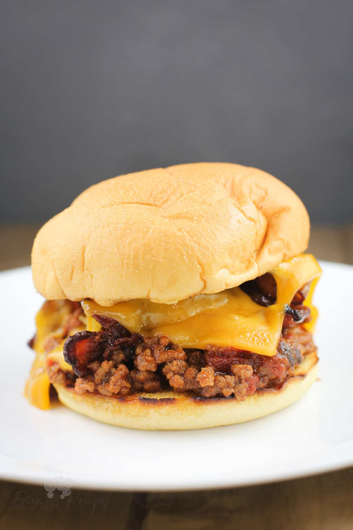 Bacon Cheddar Beer Grilled Sloppy Joes