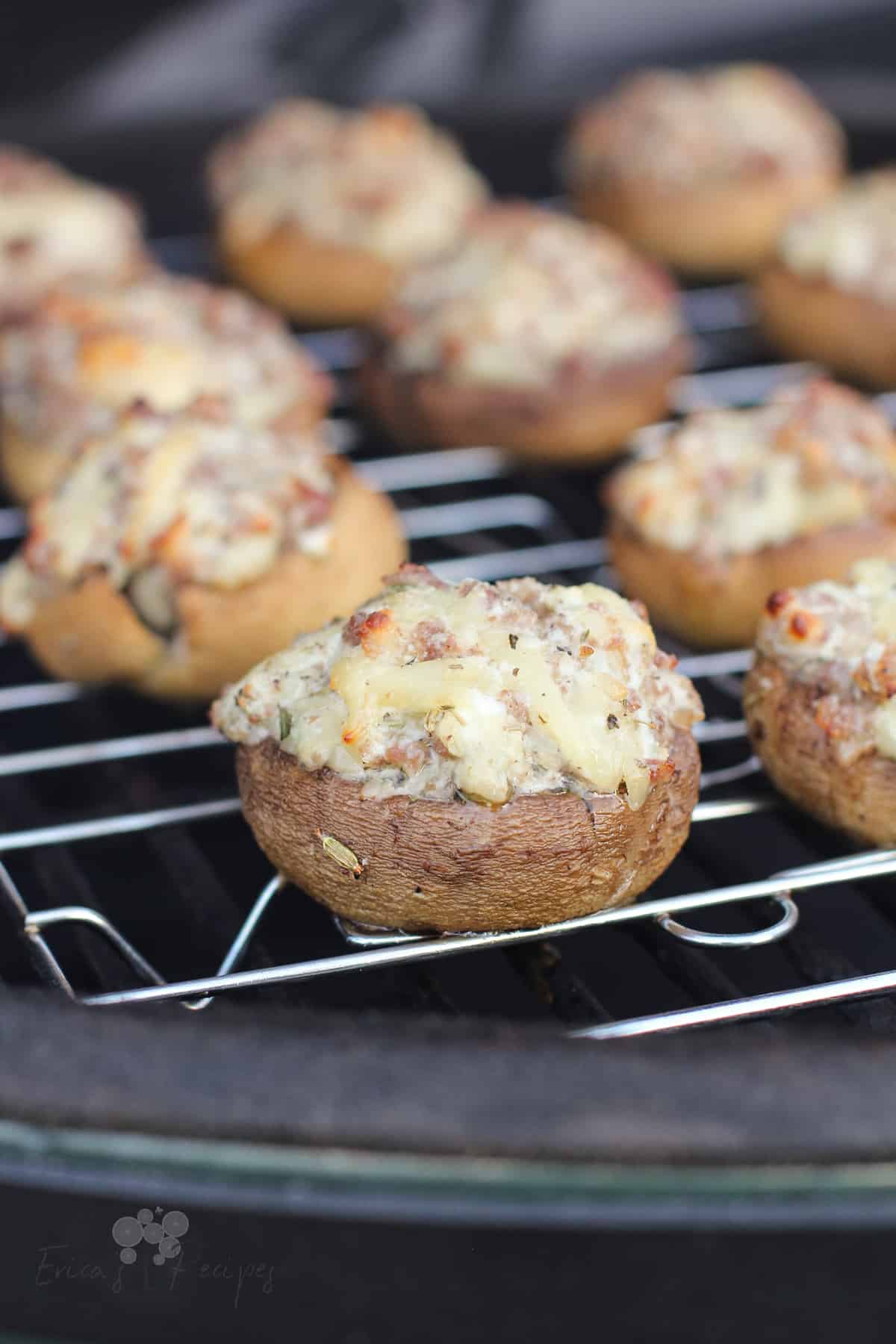 Grilled Stuffed Mushrooms