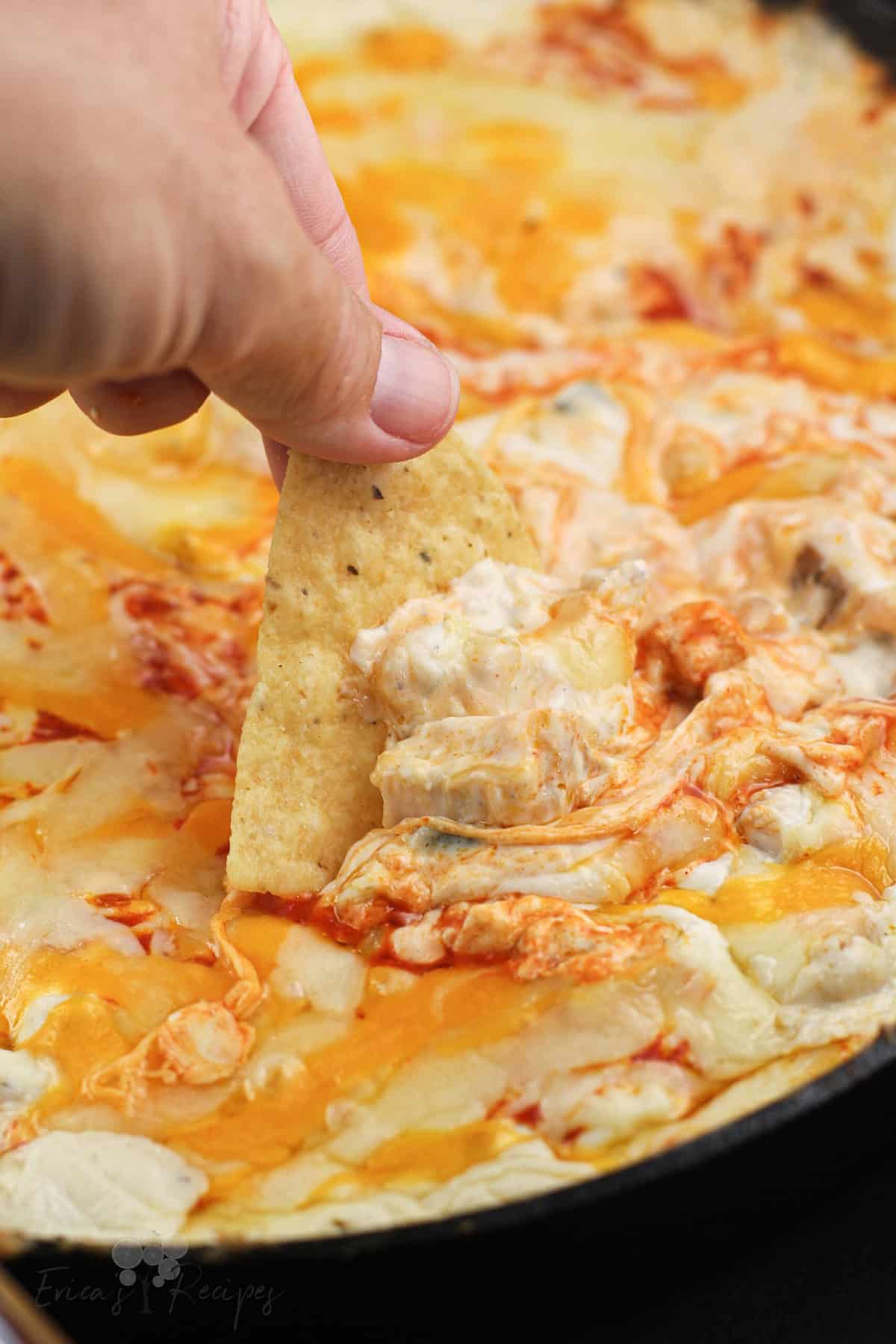Smoked Buffalo Chicken Dip