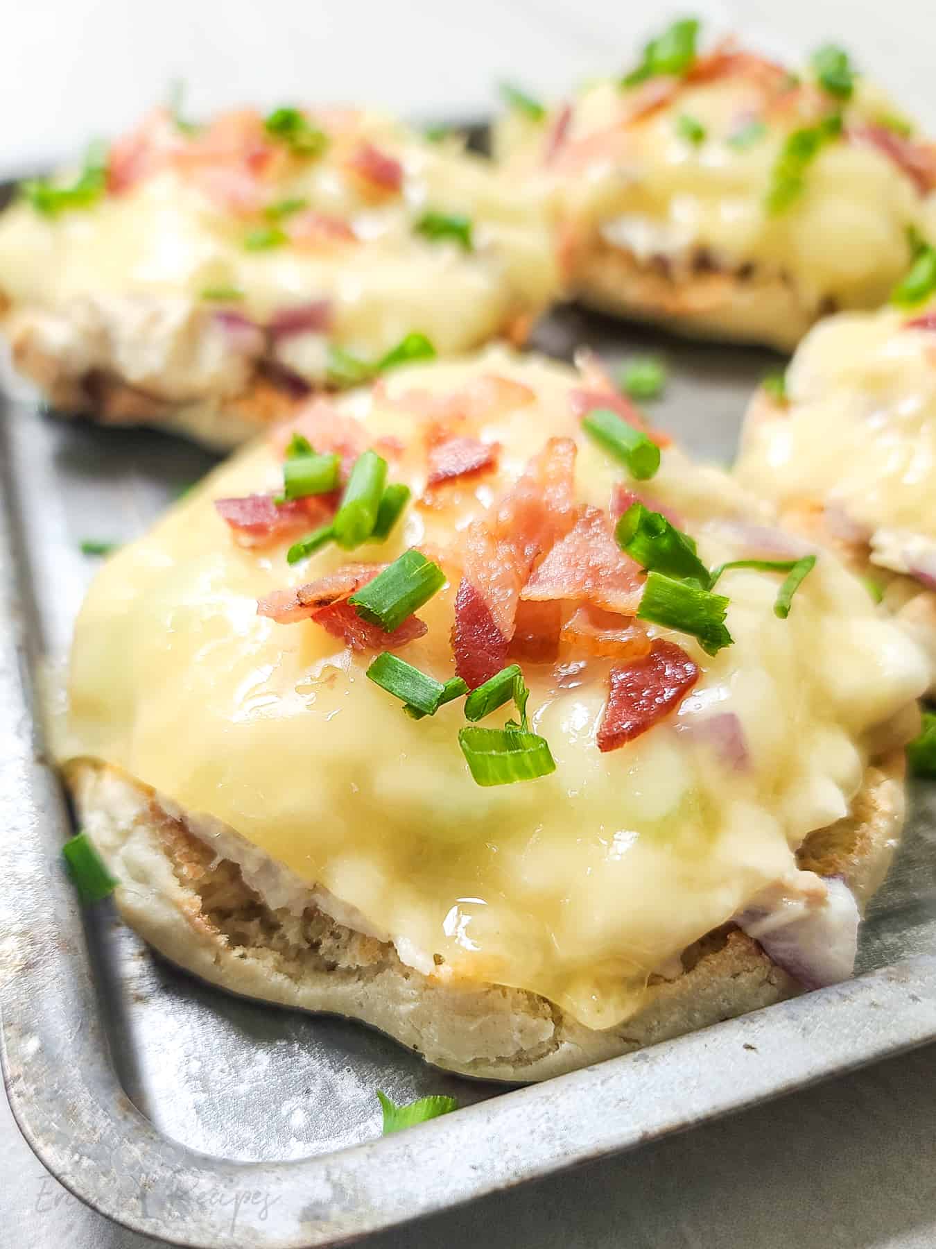 Open Faced Tuna Melt with Bacon