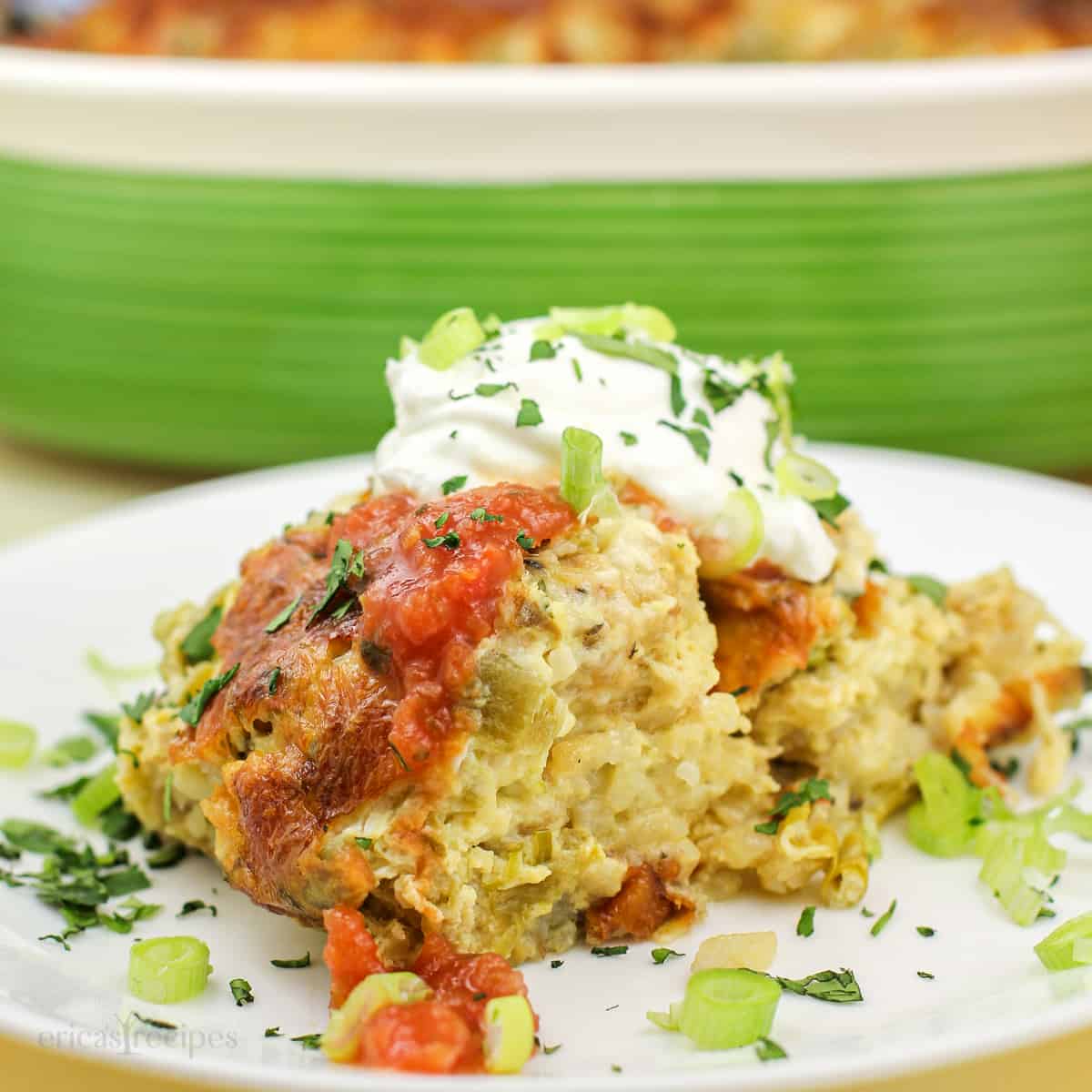Green Chile Egg Casserole